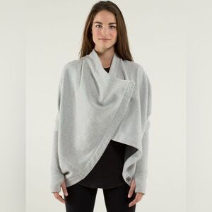 lululemon athletica Gray Sweater Poncho